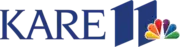 The letters K A R E next to a stylized 11 with the NBC peacock superimpozed in the lower right.