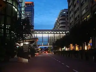 The connecting bridge between Mid Valley Megamall and The Gardens, spanning the central boulevard.