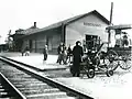 Illinois Central Depot in Kosciusko, 1920