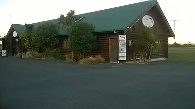 The new Kaikoura airport building log cabin style in 2016