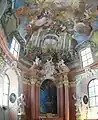 Illusionistic ceiling painting in Chapel of Corpus Cristi in Olomouc