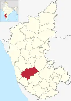 Location in Karnataka