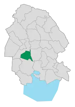 Location of Karun County in Khuzestan province