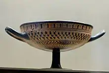 Kassel Cup by an unknown Attic artist, c. 540 BC. Louvre.