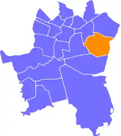 Location of Janów-Nikiszowiec within Katowice