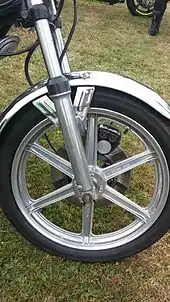 Kawasaki KH400 front wheel