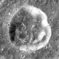 Keeler S crater photographed by Apollo 8