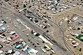 Aerial view of Keetmanshoop railway station 2017