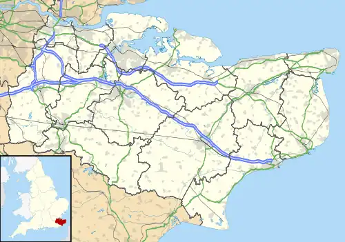 Dover is located in Kent