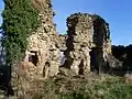 The remains of the eastern castle wall in 2006