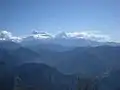 Views seen from malika dhuri to the east showing Mt. machhapuchchhre