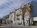 Old townhouses in the town center