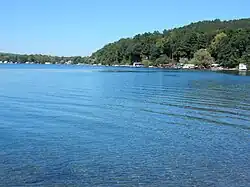 Looking north over Keuka Lake from Keuka Lake State Park.