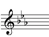 E-flat Major key signature