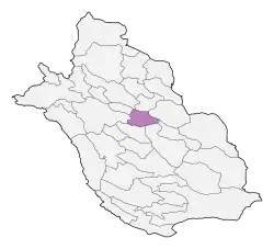 Location of Kharameh County in Fars province