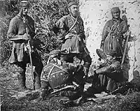 Khevsur clansmen in Georgia, c. 1910