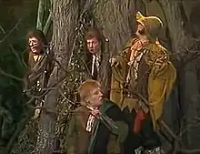 A frame from the Russian television play Khraniteli