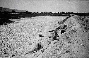 Fig. K1. An earthen bund to retain runoff for crop production