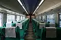 Interior of ordinary-class car KiHa 260-1102 in April 2009