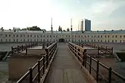 View from the Main gate of the Hospital fort