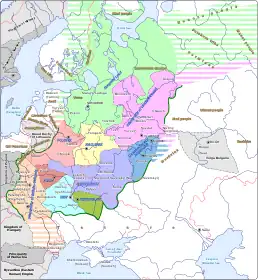 Kievan Rus' in 1237, on the eve of the Mongol invasion of Kievan Rus'