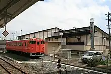 Preserved KiHa 40 519 next to Onagawa Station in September 2007