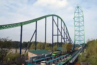 Kingda Ka is the world's tallest roller coaster and is the second strata coaster in the world after Top Thrill Dragster.