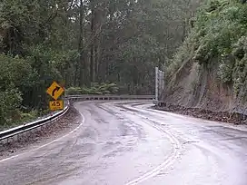 Climbing Clyde Mountain from the coast to Braidwood.