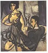 Couple in a room by Ernst Ludwig Kirchner.