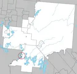 Location within La Vallée-de-l'Or RCM.