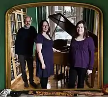 The Kittiwakes in 2009, from left to right: Chris Harrison, Kate Denny and Jill Cumberbatch