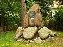 Memorial to writer Felix Stillfried [de] in Klein Rogahn