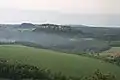 View from the Kleiner Bärenstein to Königstein Fortress and the Pfaffenstein