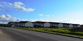 Rows of suburban housing outside Vilnius in Vilnius district municipality