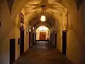 Inside the monastery entrance