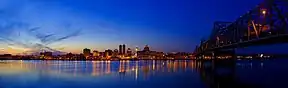 Downtown Peoria Skyline at night