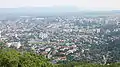 A view of central and western Košice from the observation tower on Hradová