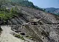 Araniko Highway in Kodari (Népal) just after border with Chin