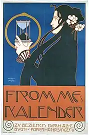 Exhibit poster by Koloman Moser (1907)