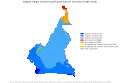 Cameroon map of Köppen climate classification.