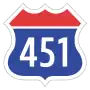 Korea Expressway No.451.svg