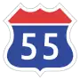 Expressway No.55 shield}}