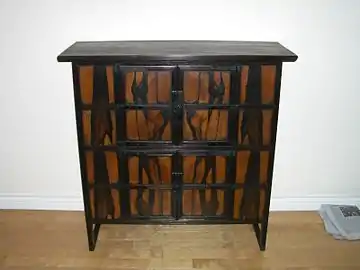 An example of persimmon wood furniture