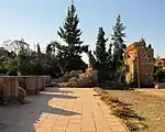 Remains of Bab 'Ali (right), a stone gate built for Ali ibn Yusuf's palace in Marrakesh next to the Ksar el-Hajjar fortress