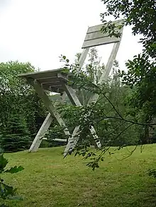 Monument of a Chair, designed by Tadeusz Kantor, erected posthumously, 1995