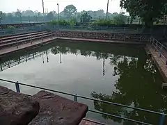 kund at the temple