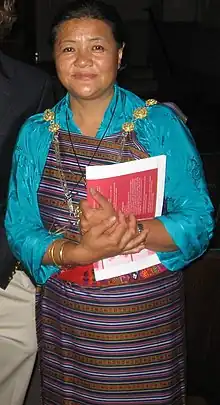 Choden after a book reading in Washington, DC.