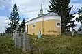 Holy Trinity church in Kupychiv - view from the cemetery