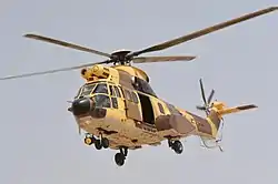 A Kuwait Air Force Eurocopter AS-332M Super Puma of the 32nd Helicopter Squadron based at Ali Al Salem AB