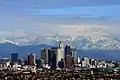 San Gabriel Mountains east of downtown Los Angeles